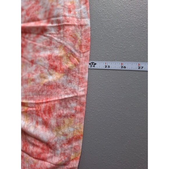 Ruby Rd Favorites Tie Dye 3/4 Sleeve Top Womens Large Orange White - Picture 5 of 5